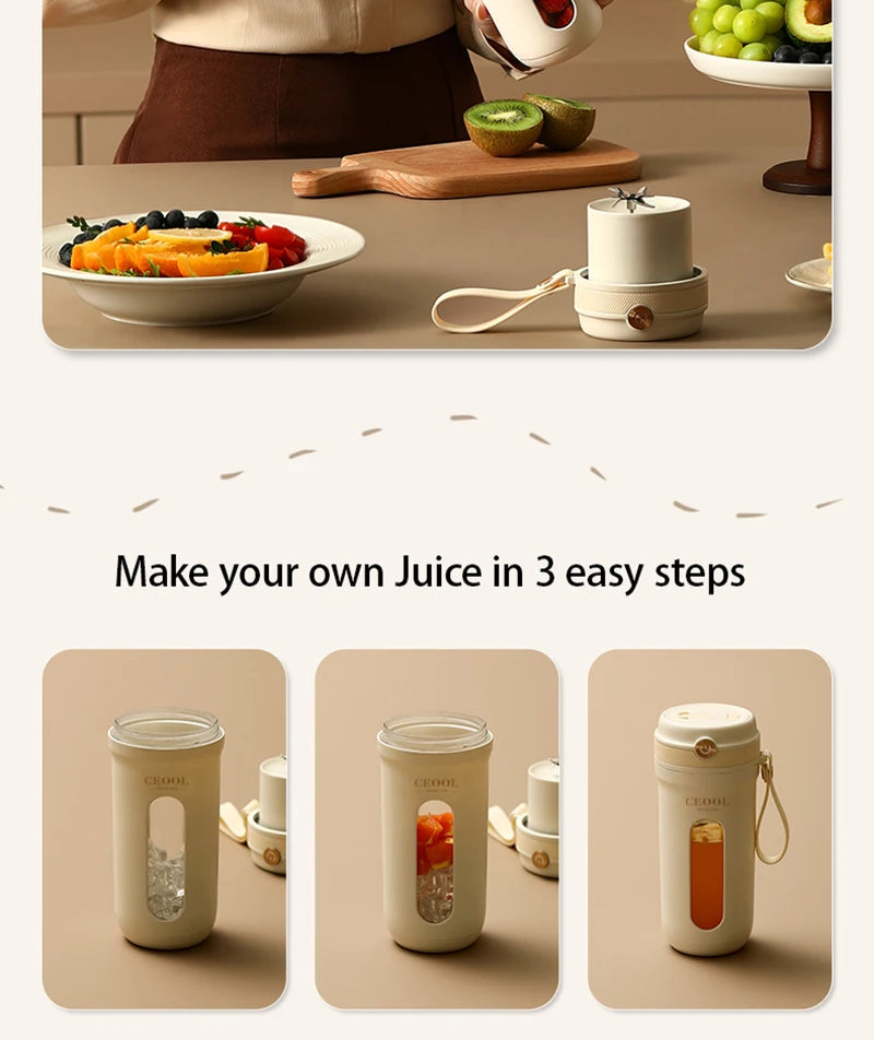 Portable Multi-Blade USB Smoothie Blender