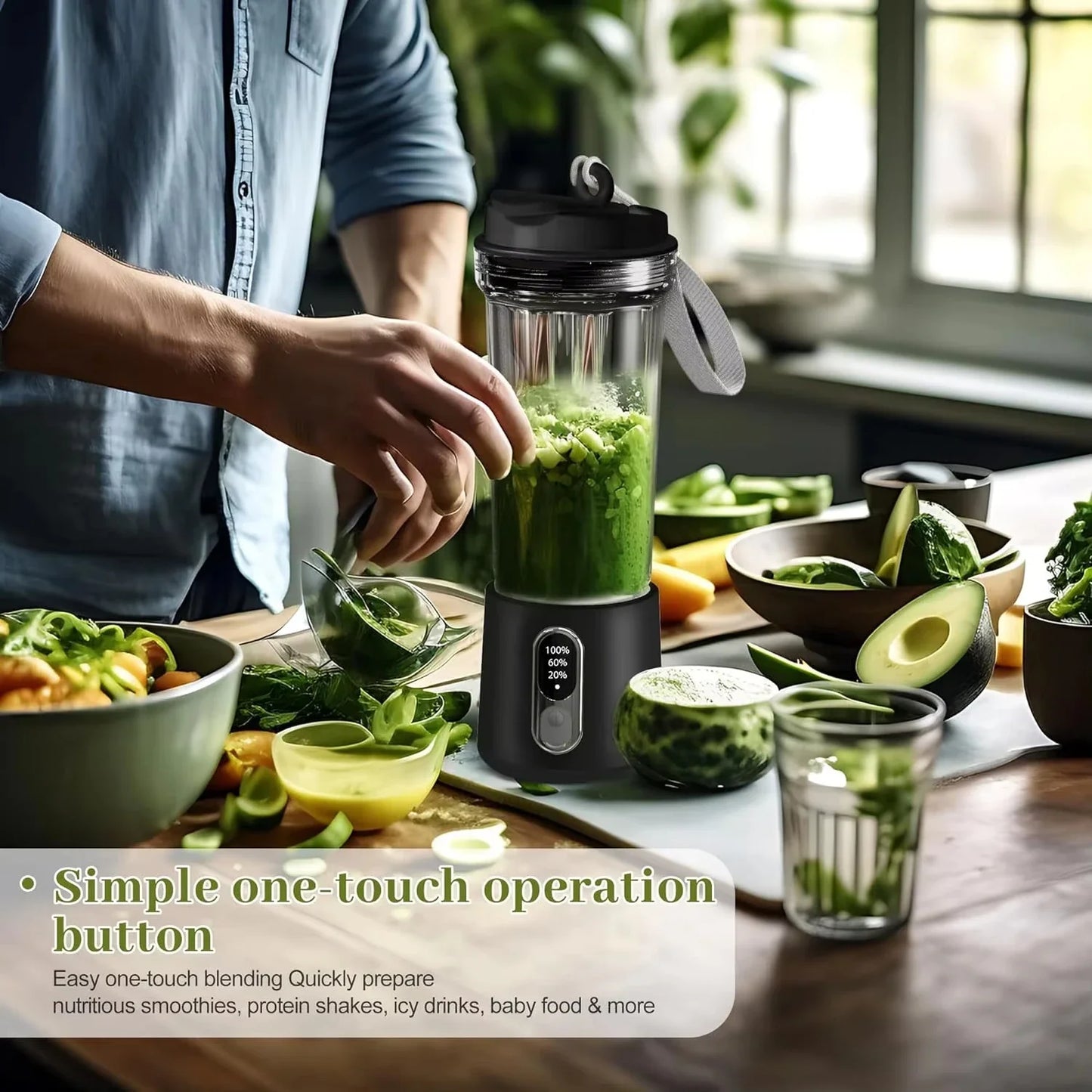300W Portable USB Juicer Blender Cup