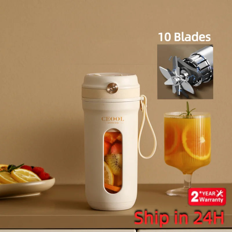 Portable Multi-Blade USB Smoothie Blender