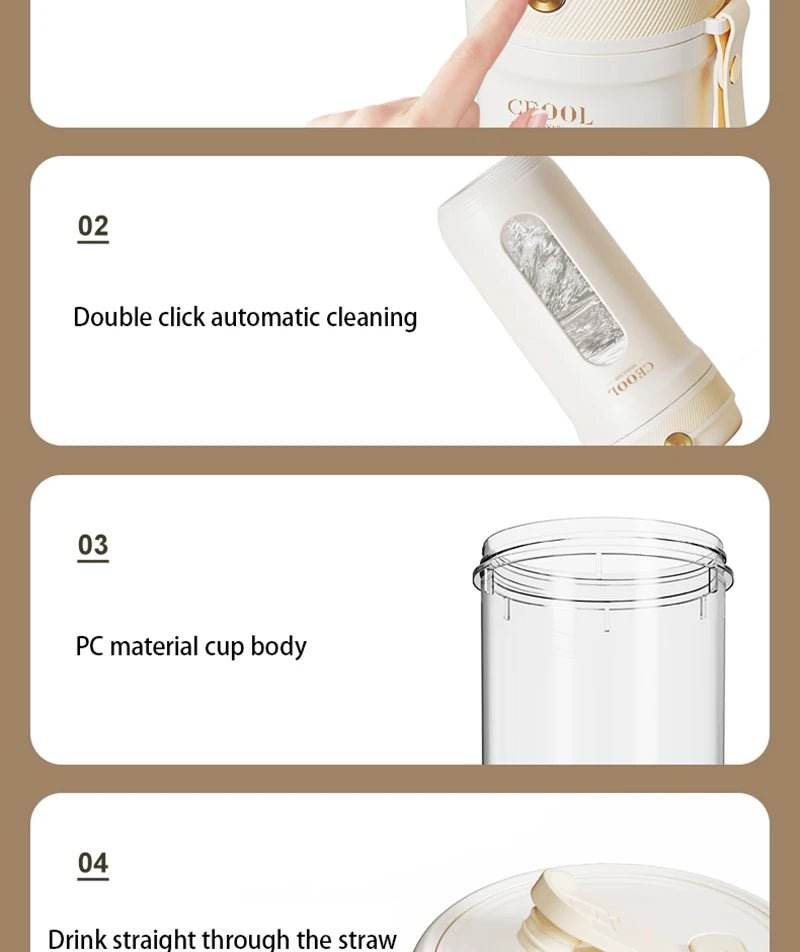 Portable Multi-Blade USB Smoothie Blender